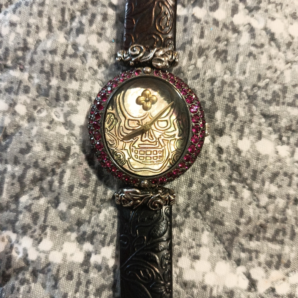 Barbara Bixby Skull Watch